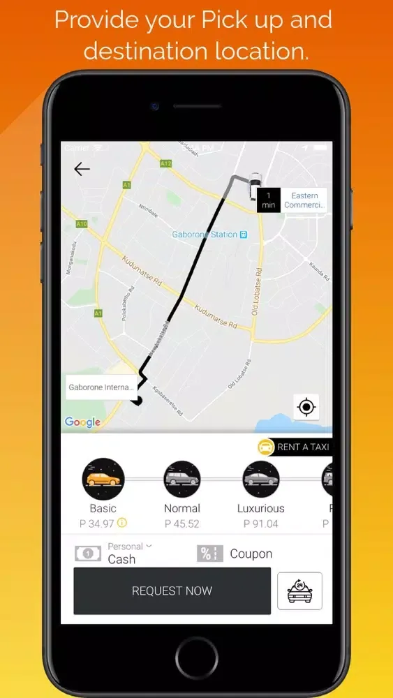 Taksi Passenger Screenshots