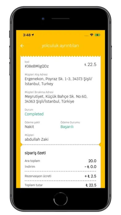 Zrzuty ekranu Taksi 54 - Sürücüler için