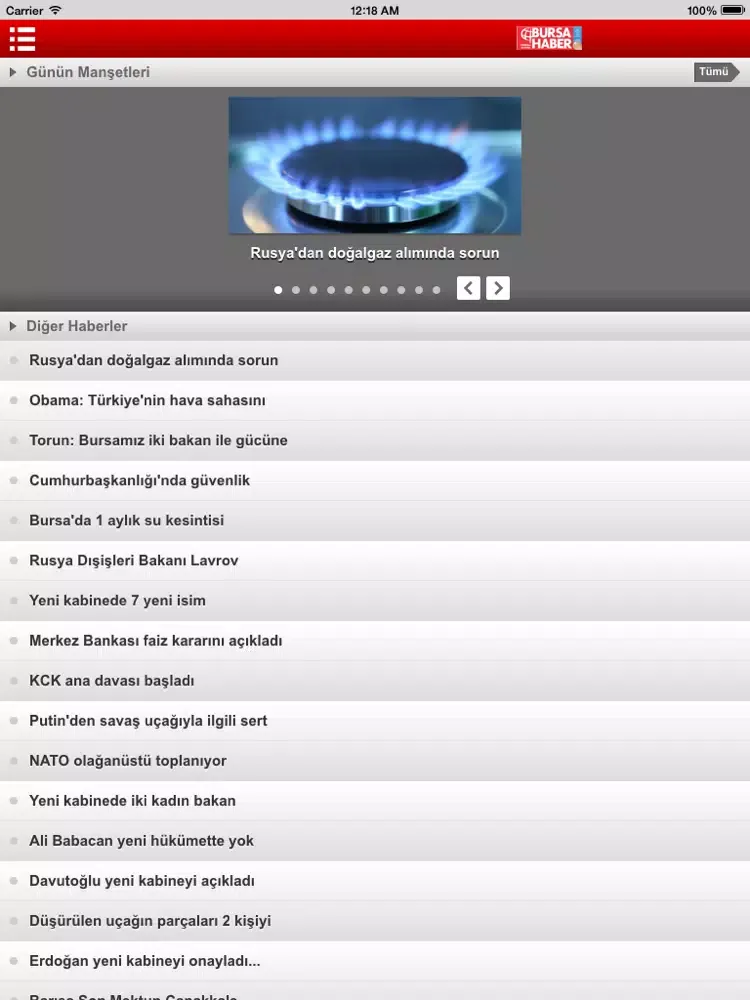 Bursa Haber Web iPad 应用截图