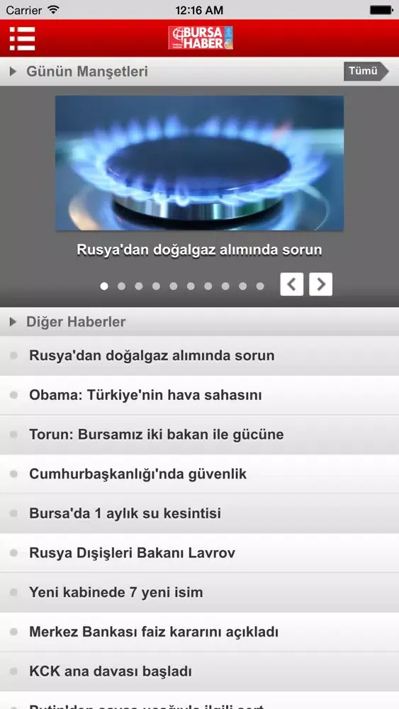 Bursa Haber Web应用截图