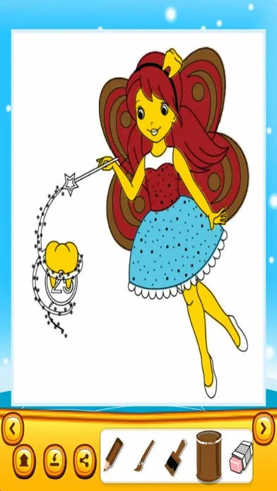 Zrzuty ekranu Fairy Coloring Book For Child