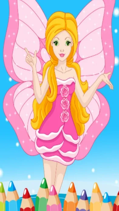 Zrzuty ekranu Fairy Coloring Book For Child