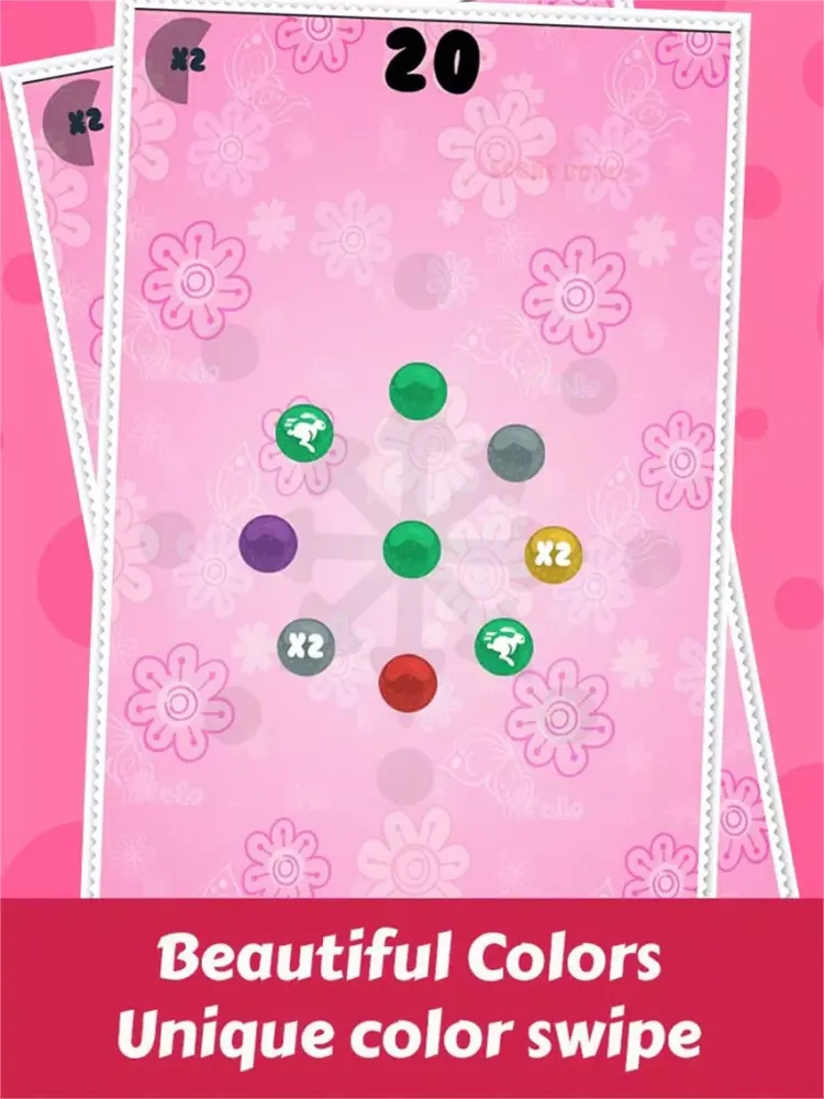 Color Swipe Fun Endless Action Shoot 'em All - Addictive Simple and Free Puzzle Game iPad  Screenshots