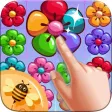 Flowerz Garden Merging - Link Color Match Puzzle