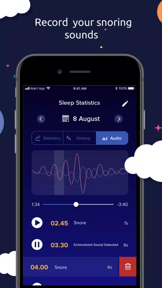 Capturas de pantalla de Sleep Analysis - Sleeptic
