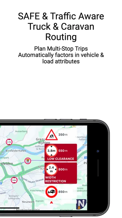Navigation GPS Truck & Caravan Screenshots
