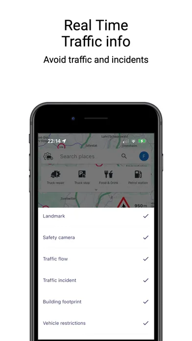 Navigation GPS Truck & Caravan Screenshots