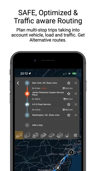 Navigation GPS Truck & Caravan Screenshots