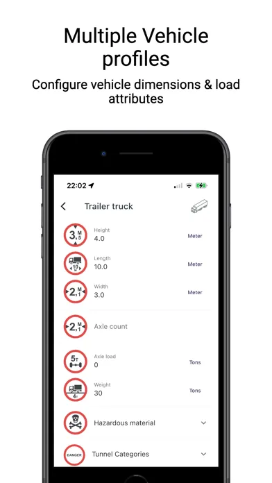 Navigation GPS Truck & Caravan Screenshots