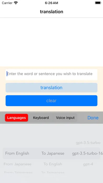 Tangkapan layar Unique Language AI Translator