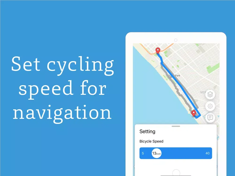 Bikey - Bicycle Routing iPad 应用截图