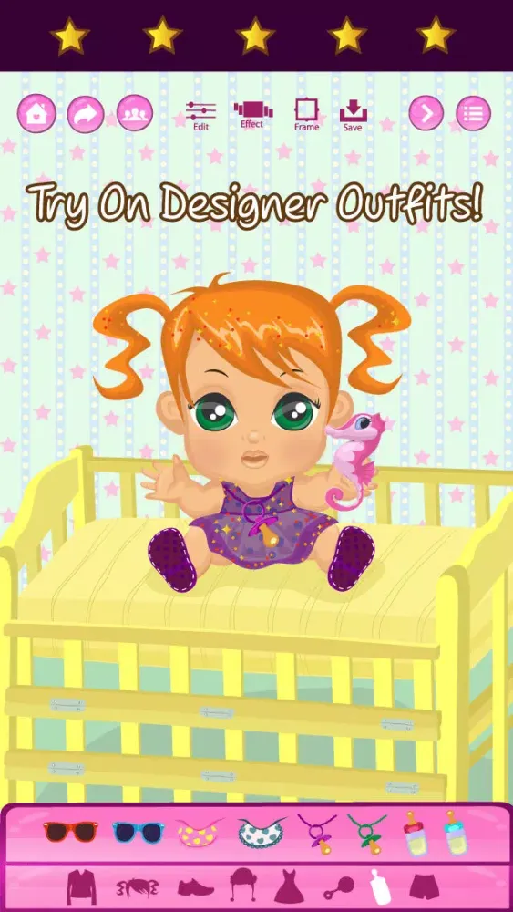 Ảnh chụp màn hình của Baby Dress Up Game For Girls - Beauty Salon Fashion And Style Makeover FREE