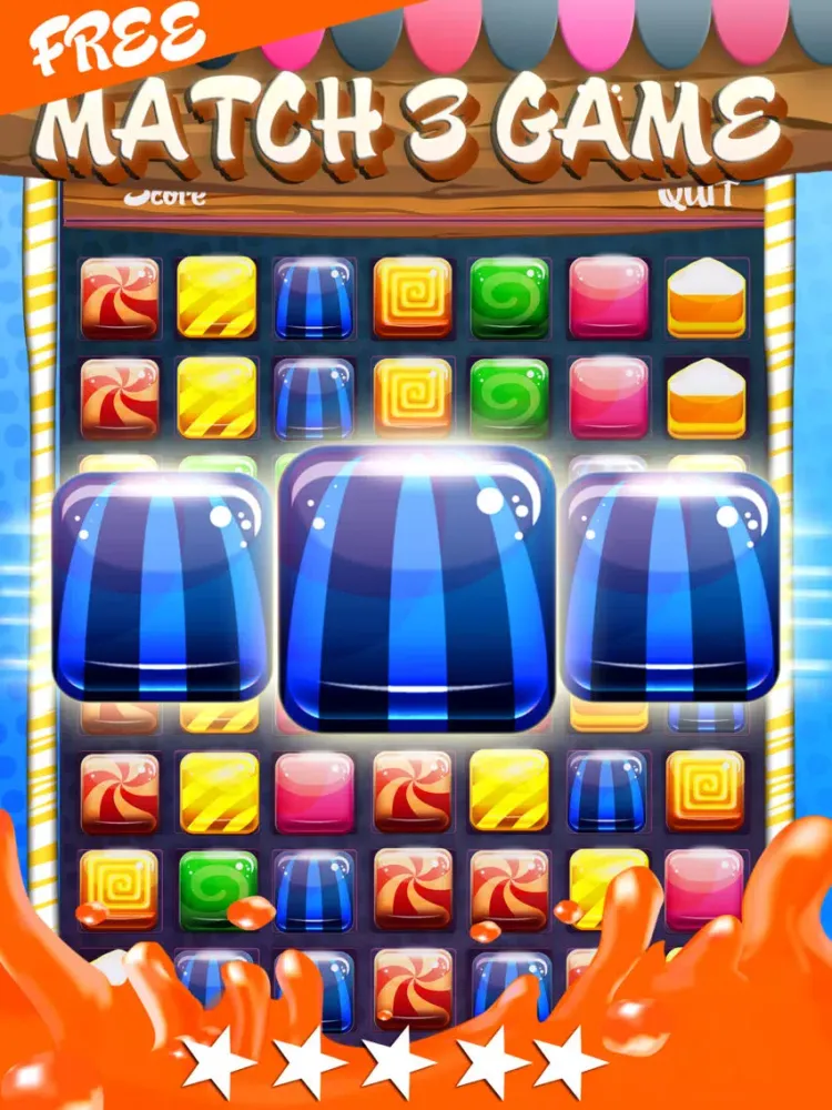 Candy Maker Blast Puzzle Games - Fun Dessert Swapping Game For iPhone And iPad HD FREE iPad  स्क्रीनशॉट