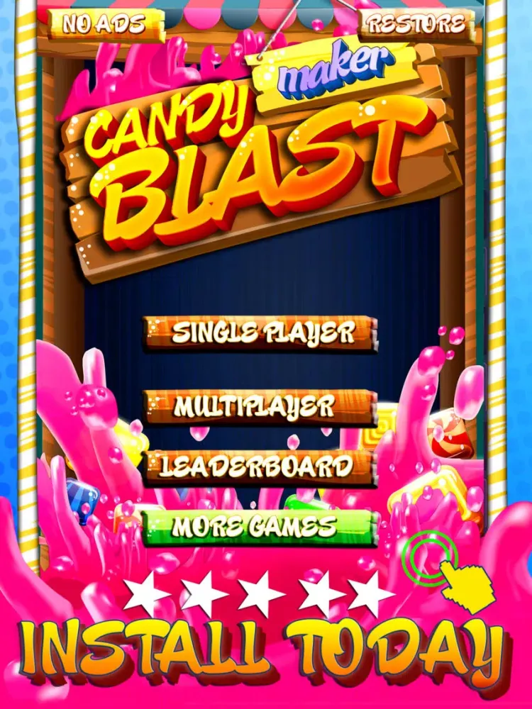 Candy Maker Blast Puzzle Games - Fun Dessert Swapping Game For iPhone And iPad HD FREE iPad  स्क्रीनशॉट