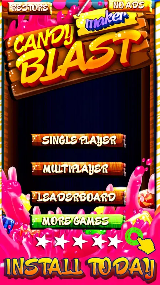 Candy Maker Blast Puzzle Games - Fun Dessert Swapping Game For iPhone And iPad HD FREE स्क्रीनशॉट