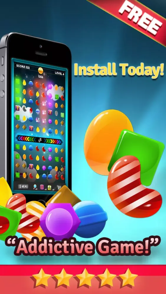 Candy Mania Puzzle Games - Fun Candies Match3 For Kids HD FREE Screenshots