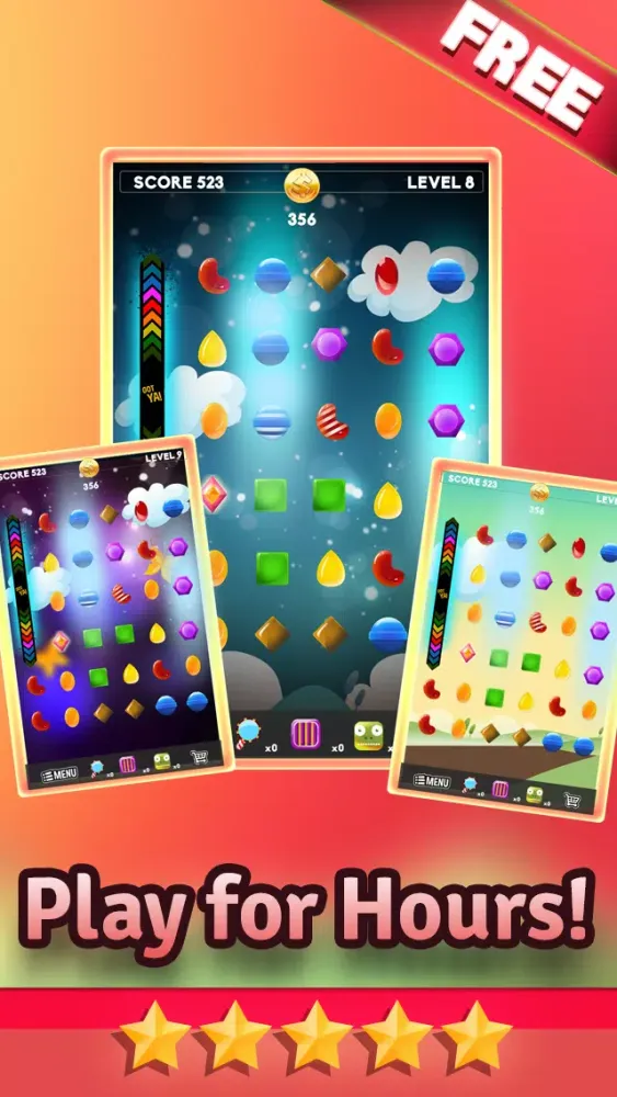 Candy Mania Puzzle Games - Fun Candies Match3 For Kids HD FREE Screenshots
