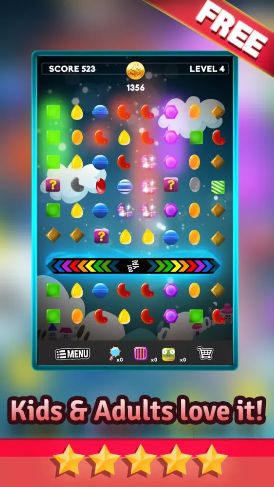 Candy Mania Puzzle Games - Fun Candies Match3 For Kids HD FREE Screenshots