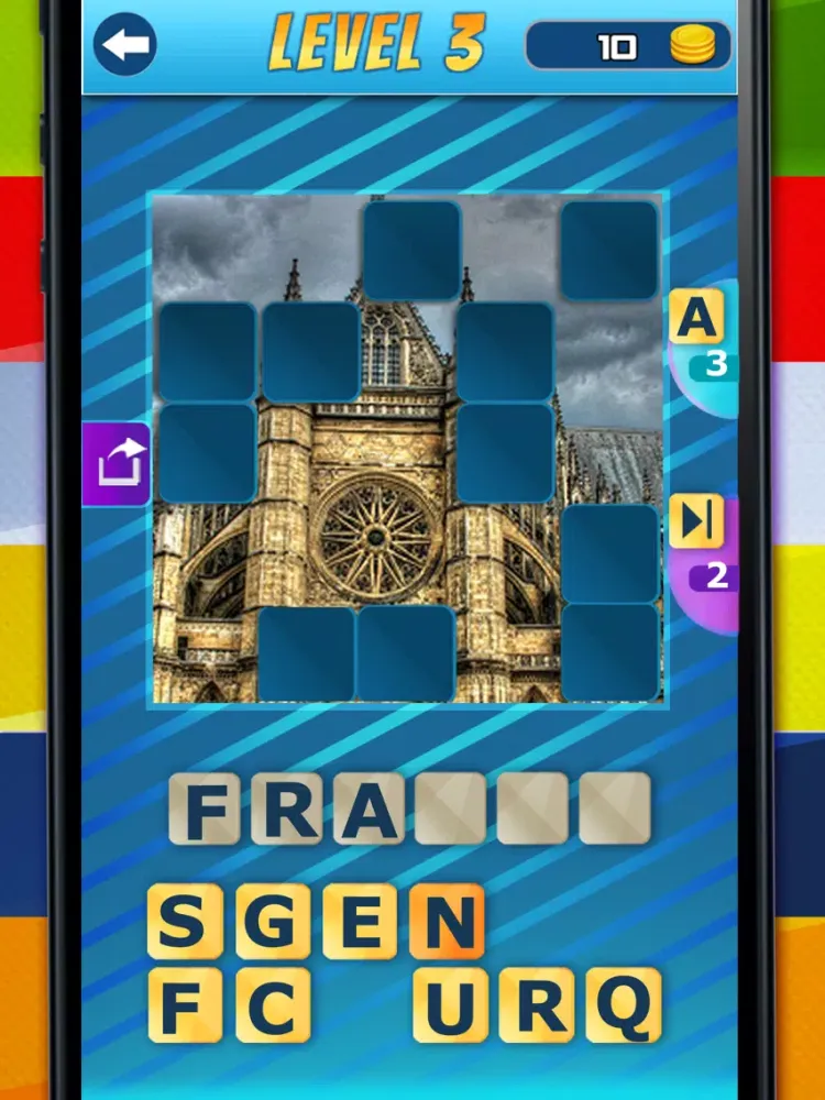 Guess The Country 1 Pic 1 Word - Fun English Learning And Picture Quiz Guessing Game For Kids FREE iPad  스크린샷