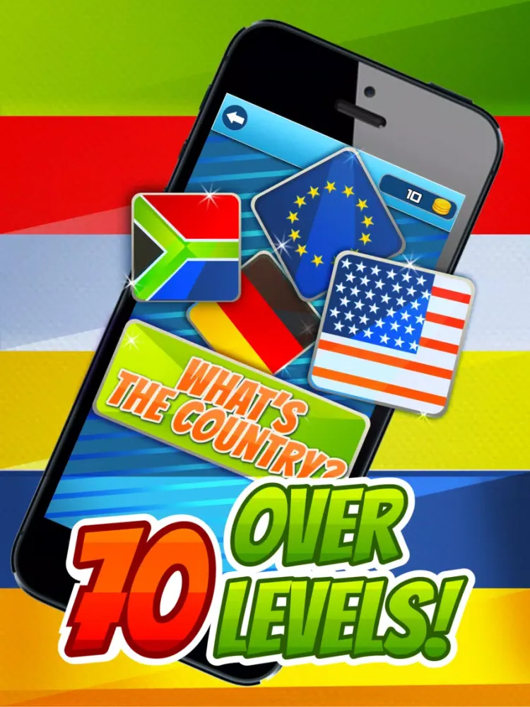 Guess The Country 1 Pic 1 Word - Fun English Learning And Picture Quiz Guessing Game For Kids FREE iPad  스크린샷