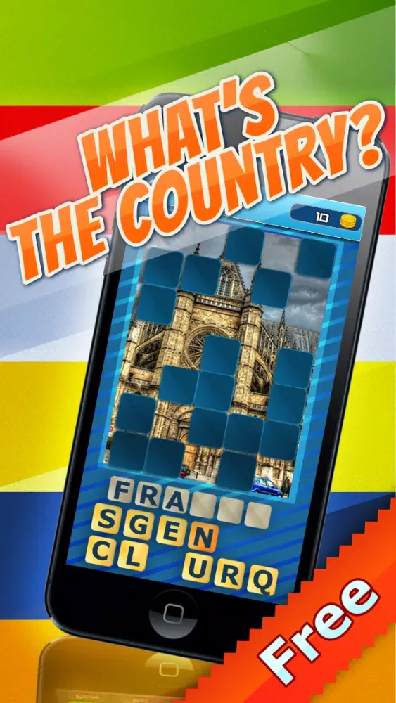 Guess The Country 1 Pic 1 Word - Fun English Learning And Picture Quiz Guessing Game For Kids FREE 스크린샷