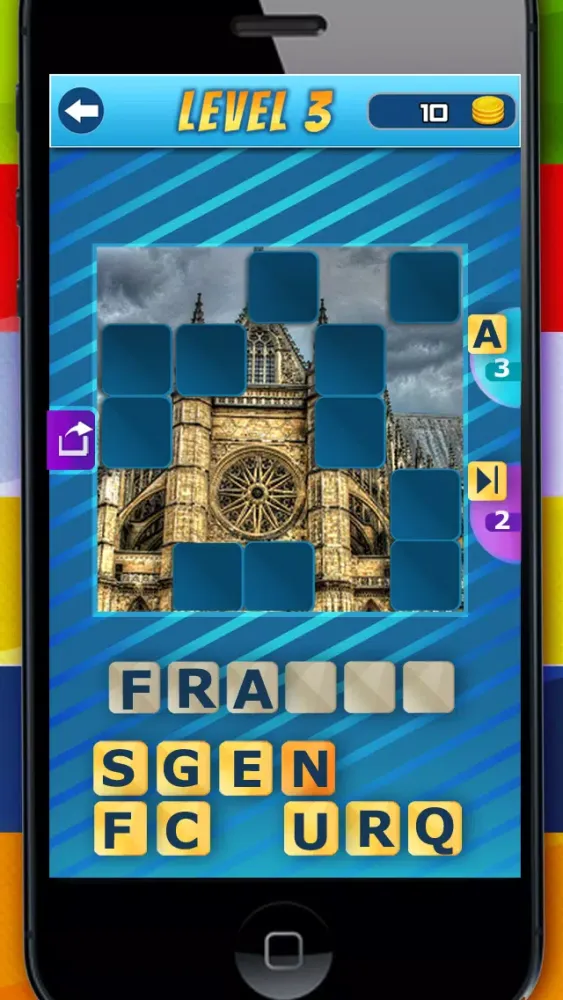 Guess The Country 1 Pic 1 Word - Fun English Learning And Picture Quiz Guessing Game For Kids FREE 스크린샷