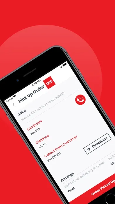 Talabat Driver Ekran Görüntüleri