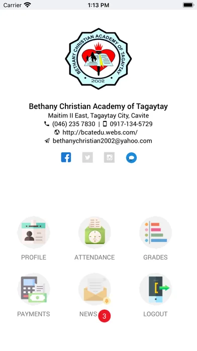 Bethany Christian Academy 스크린샷