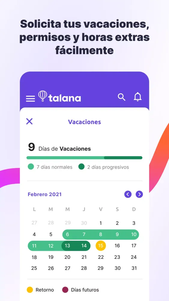 Capturas de pantalla de Talana Next