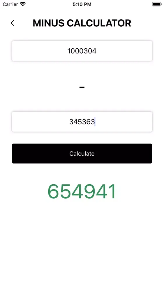 Capturas de pantalla de Minus Calculator