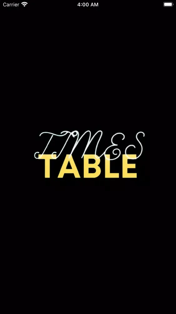 Tangkapan skrin Talash Times Table