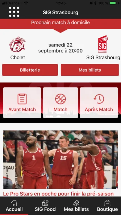 Zrzuty ekranu SIG Strasbourg