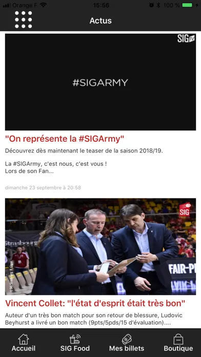 Zrzuty ekranu SIG Strasbourg