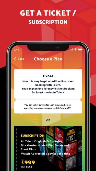 Ảnh chụp màn hình của Talent Cinema