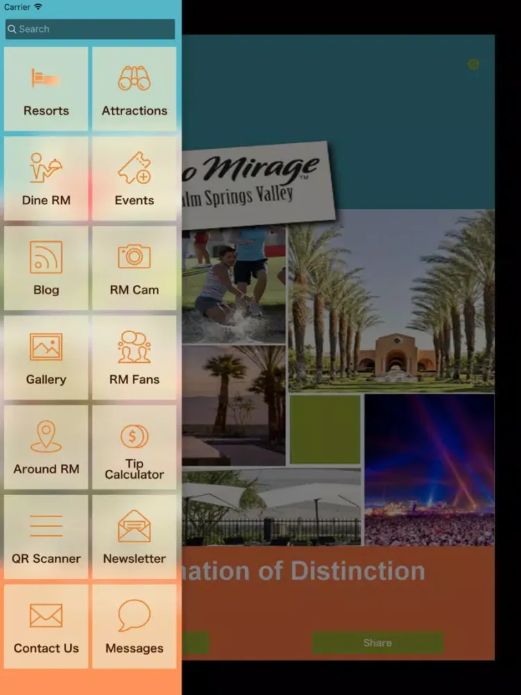 Tangkapan skrin Relax Rancho Mirage iPad 