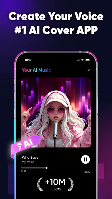 SingUp Music: AI Cover Songs Ekran Görüntüleri