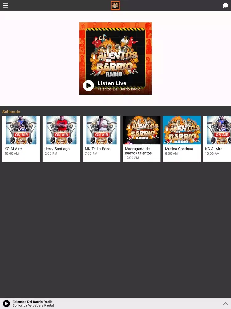 Talentos del Barrio Radio iPad  Ekran Görüntüleri