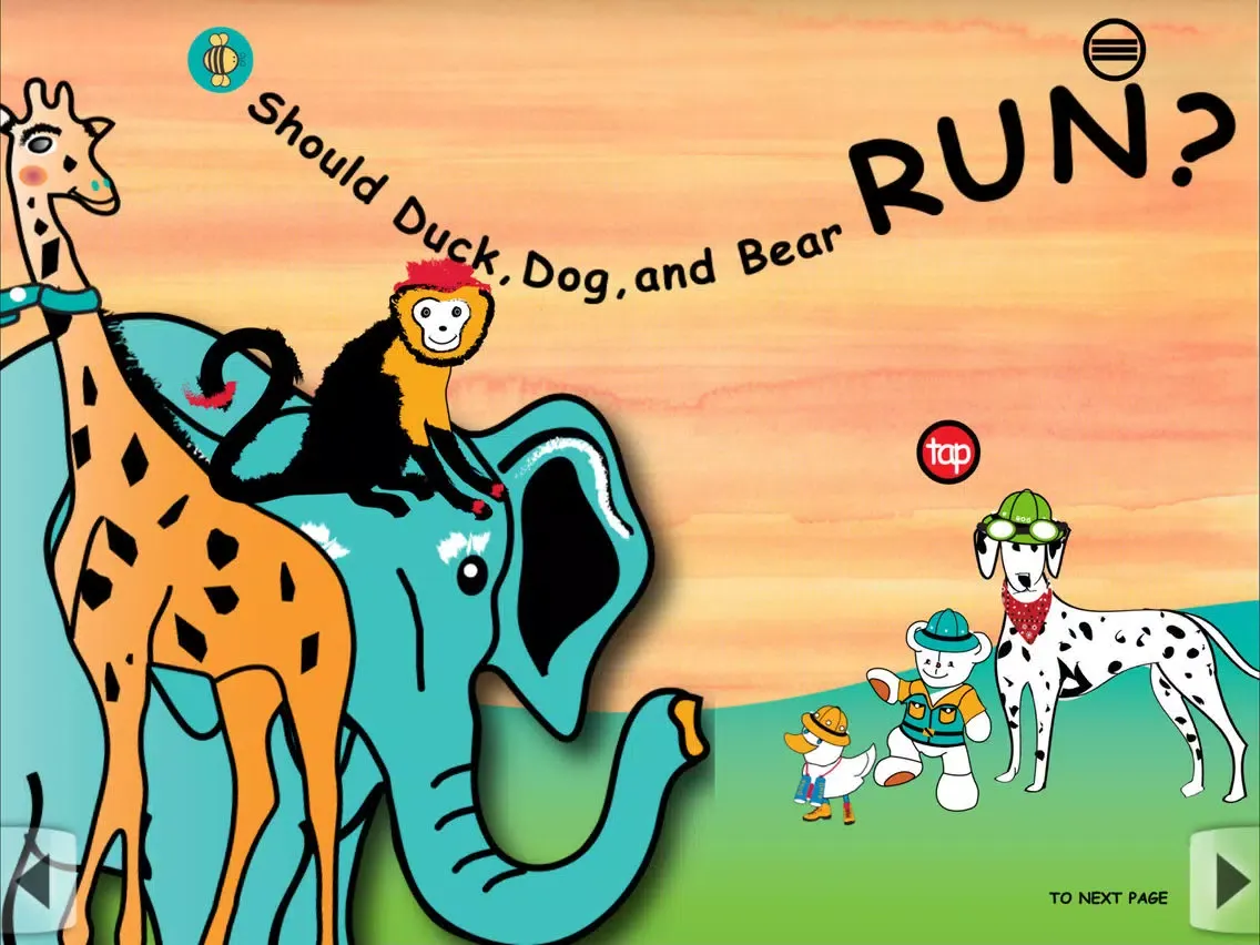 Duck, Dog & Bear Go to Africa iPad 应用截图