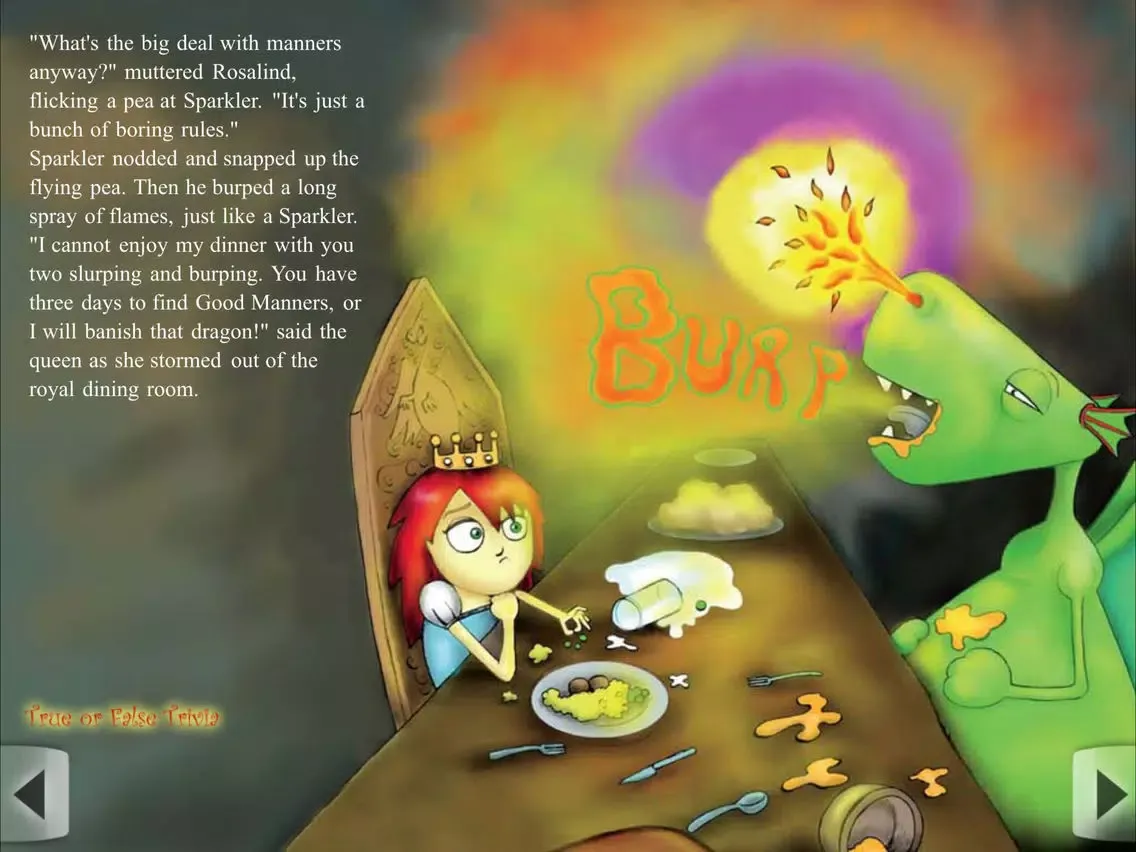 Capturas de pantalla de A Quest for Good Manners - Interactive Book App for Children iPad 