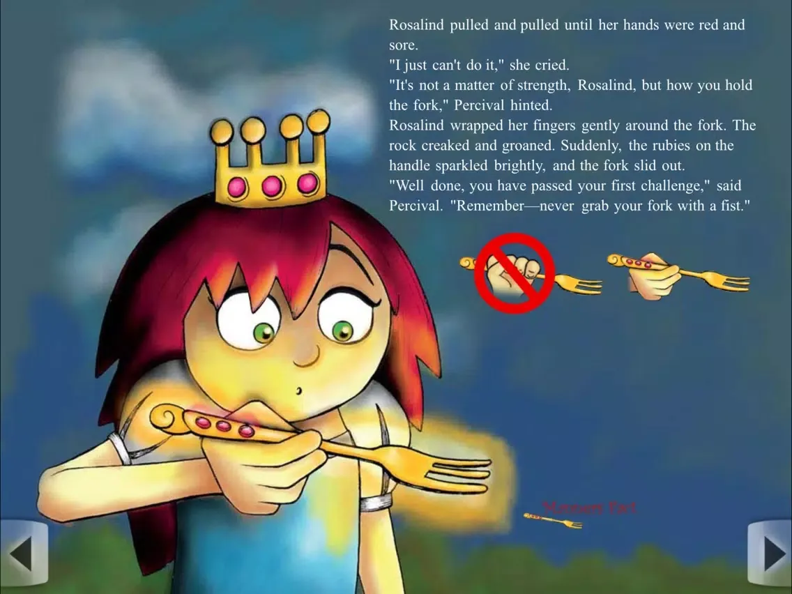Capturas de pantalla de A Quest for Good Manners - Interactive Book App for Children iPad 