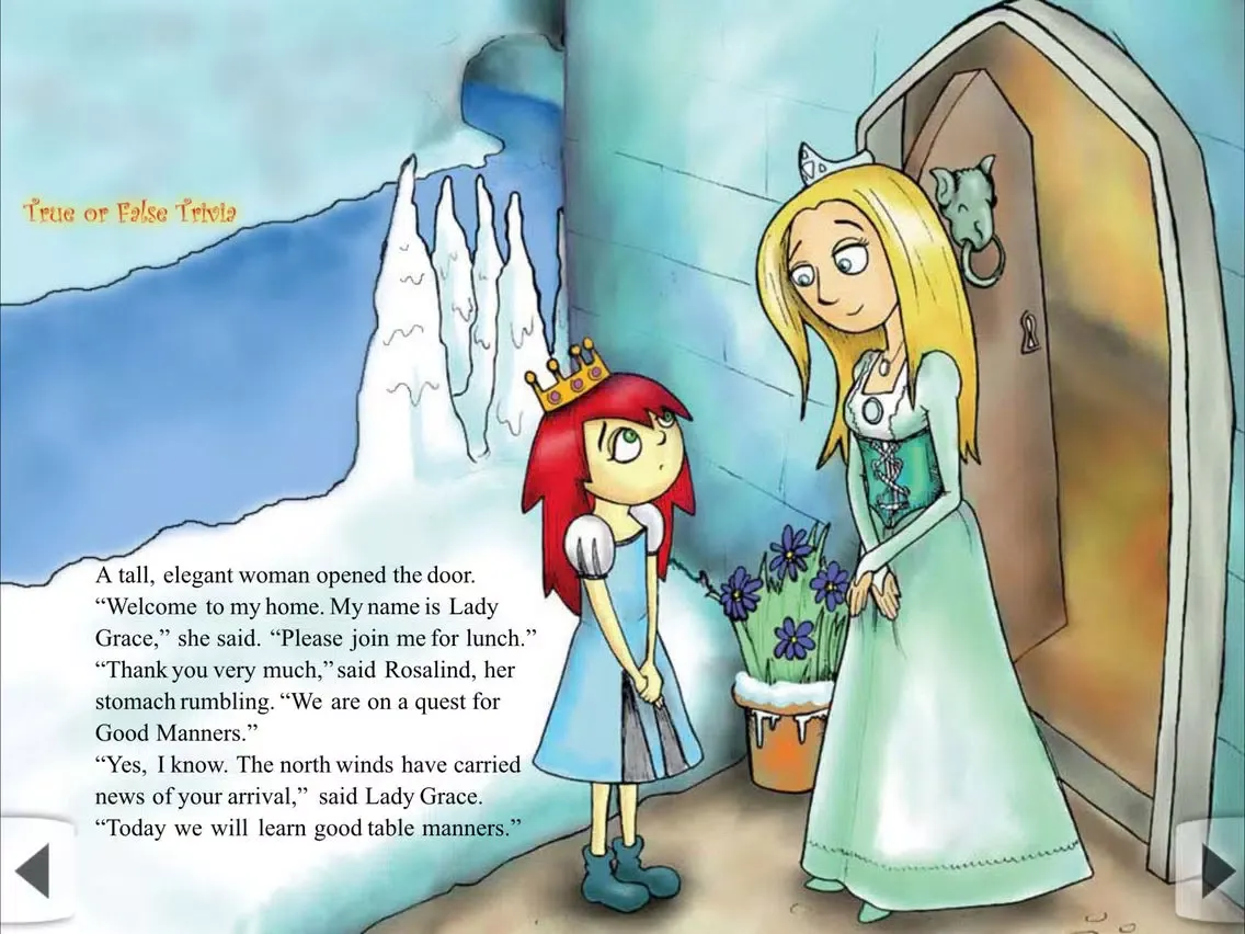 Capturas de pantalla de A Quest for Good Manners - Interactive Book App for Children iPad 