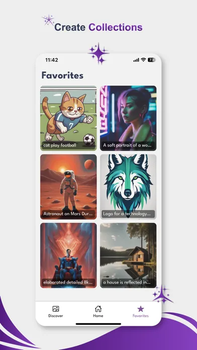 Captures d'écran de PicAI: A.I. Art Generator