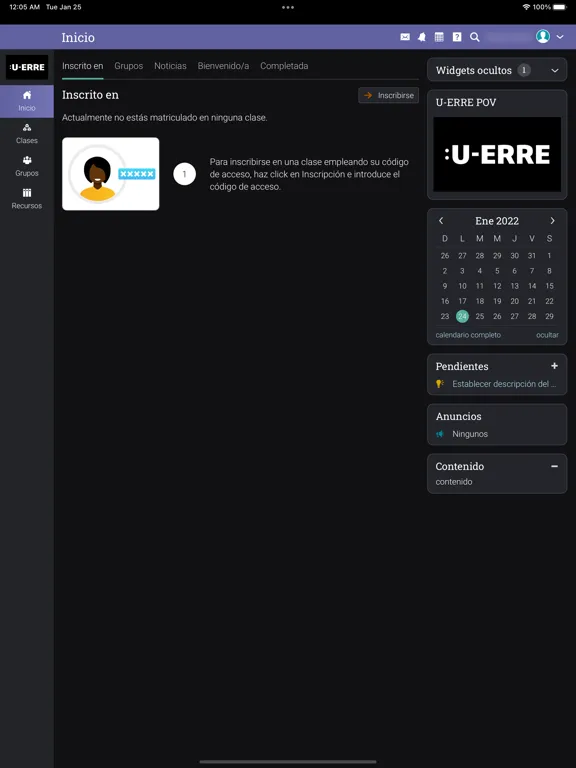 Скриншоты U-ERRE Mi Aula iPad 