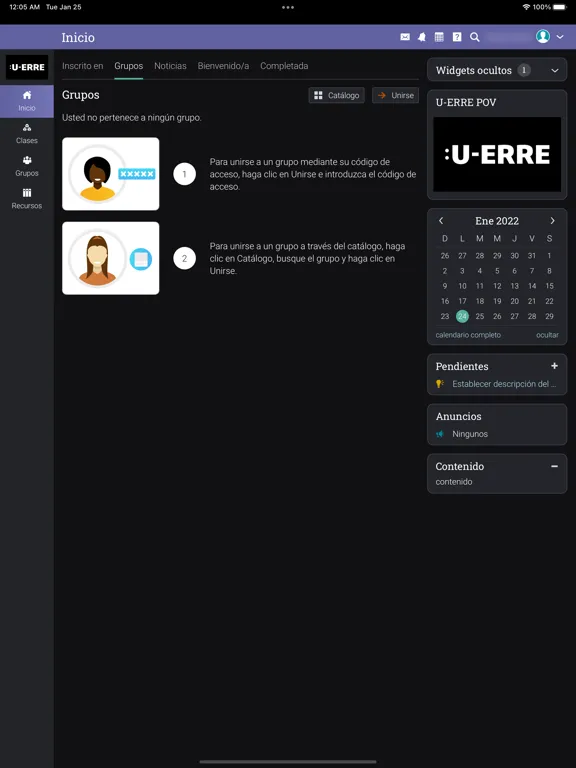 Скриншоты U-ERRE Mi Aula iPad 