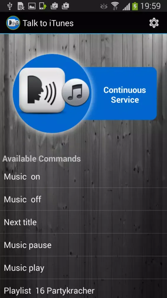 Captures d'écran de Talk to Music - iTunes speech