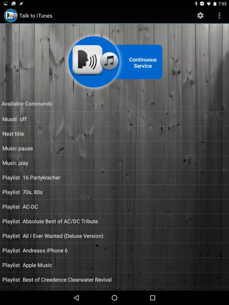 Captures d'écran de Talk to Music - iTunes speech