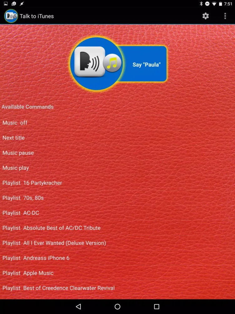Captures d'écran de Talk to Music - iTunes speech