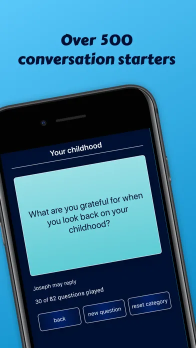 Talk2You Conversation Starters Screenshots