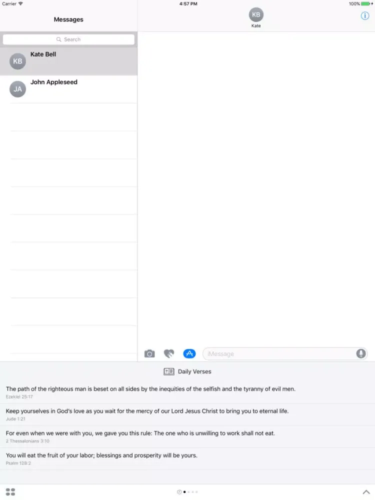Скриншоты Daily Bible Verses for iMessage iPad 