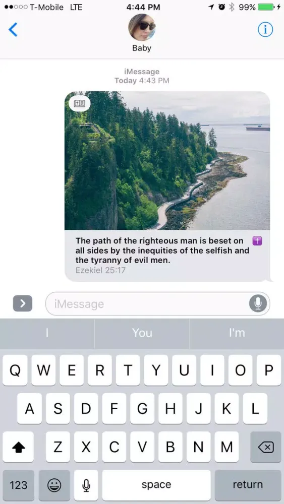 Скриншоты Daily Bible Verses for iMessage